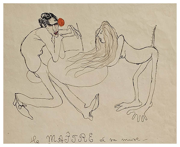 Jules Pascin le Matre et sa muse 1906